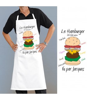 Téléchargement gratuit Images Tablier De Cuisine Motif Hamburger Personnalise Cadeau Original le plus cool salutations