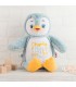 Pingouin doux peluche brodé